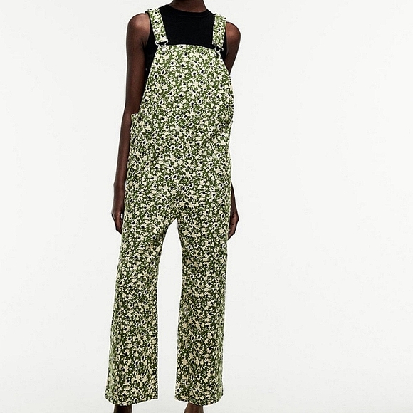 Zara Jeans Zara Floral Overalls Poshmark